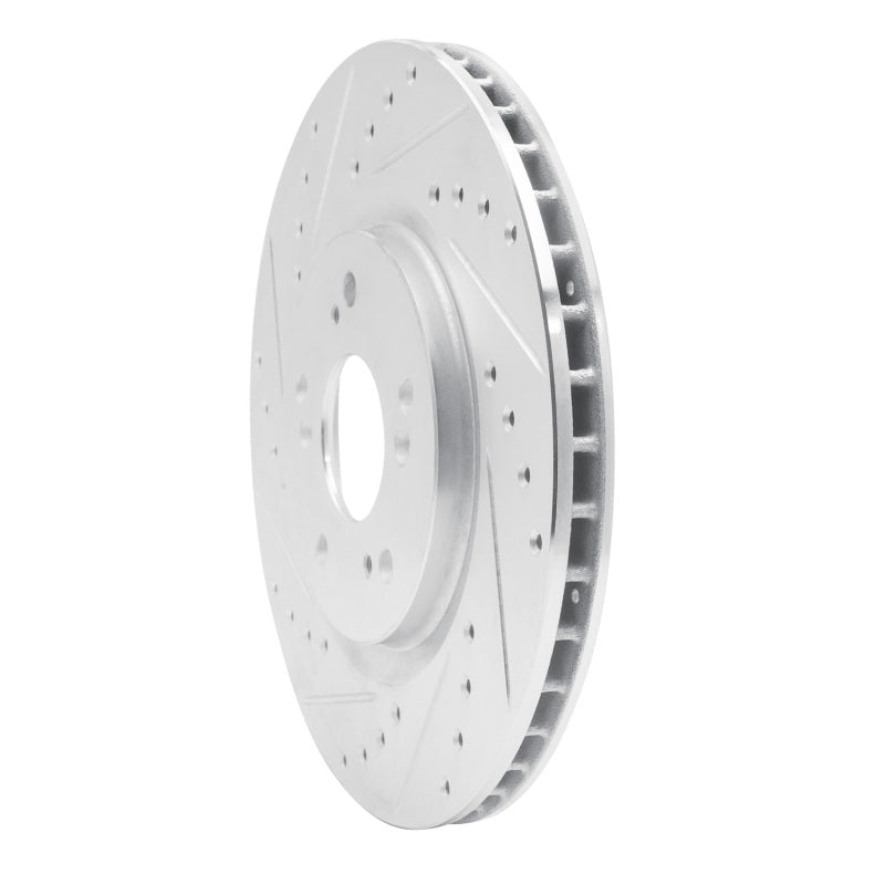 DFC 97-05 Acura NSX Rear Left Drilled & Slotted Silver Brake Rotor