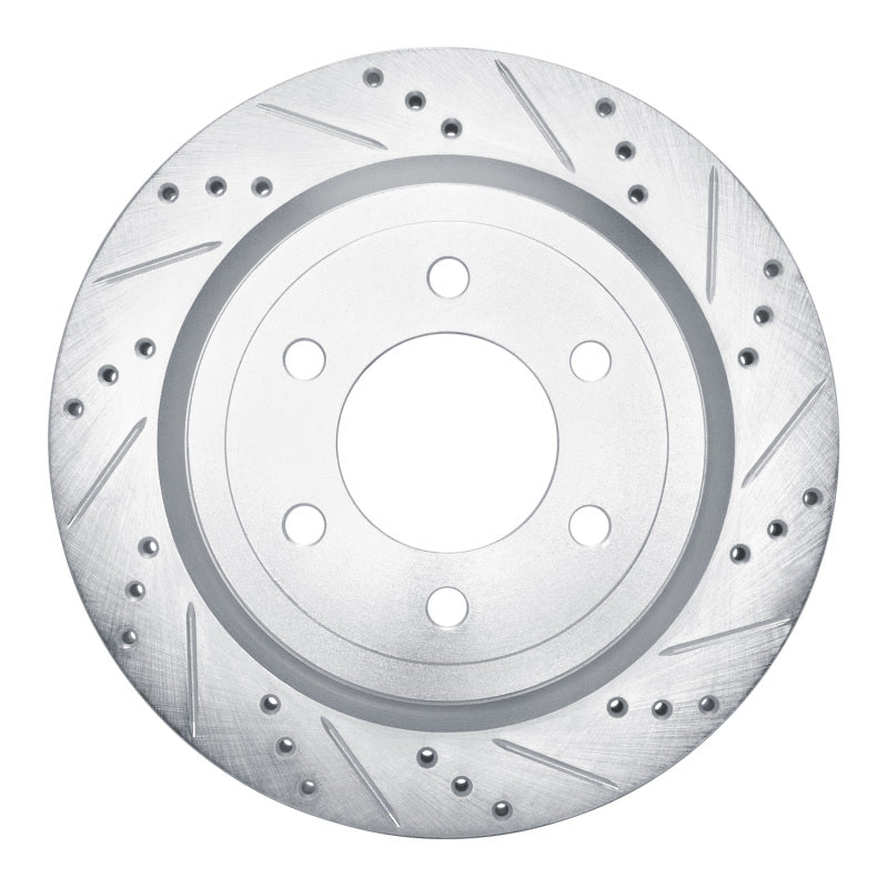 DFC 18-21 Ford F-150 4WD Rear Right Drilled & Slotted Silver Brake Rotor