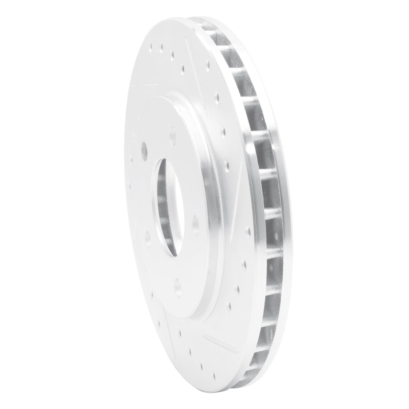 R1 88-96 Buick Regal Front Right Drilled & Slotted Silver Brake Rotor