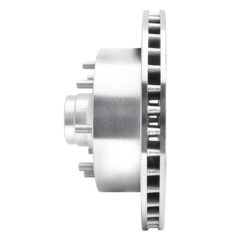 R1 94-97 Dodge B200 / B200 Van / B250 Front Left Drilled & Slotted Silver Brake Rotor