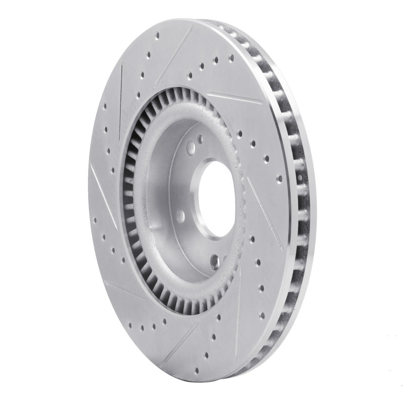 DFC 11-25 Hyundai Sonata Front Right Drilled & Slotted Silver Brake Rotor