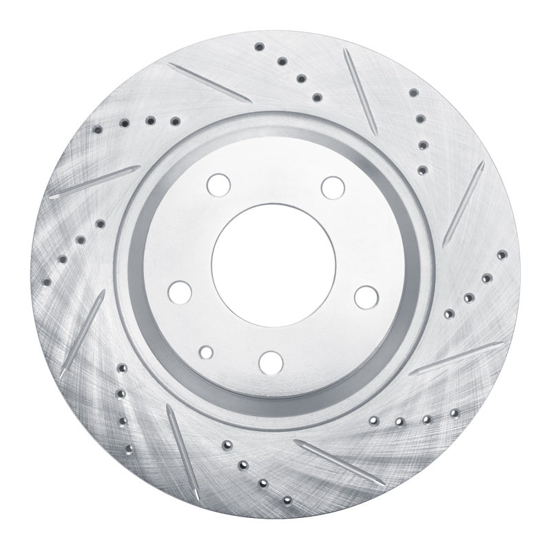 DFC 04-11 Mazda RX-8 Rear Right Drilled & Slotted Silver Brake Rotor