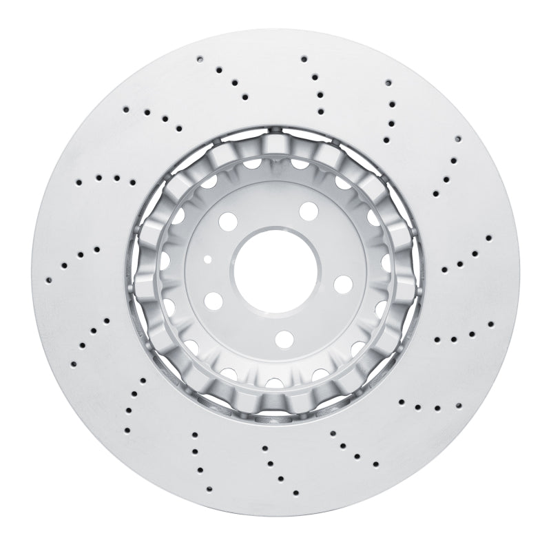 R1 18-25 Audi RS5 Front Drilled Carbon Alloy GeoMET Rotor