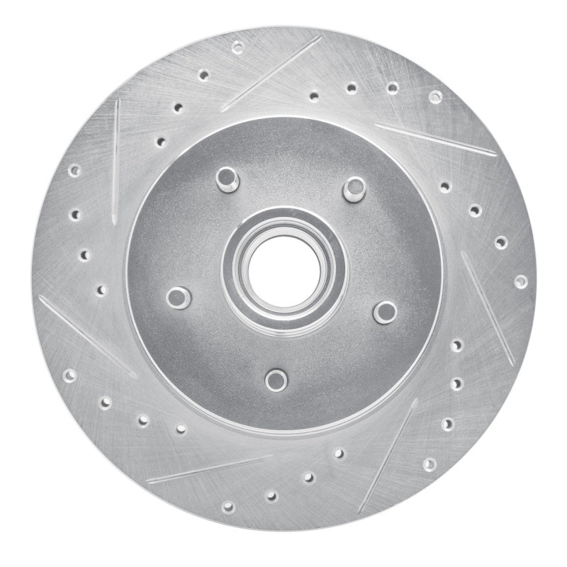 R1 85-92 Chevrolet Camaro Front Left Drilled & Slotted Silver Brake Rotor