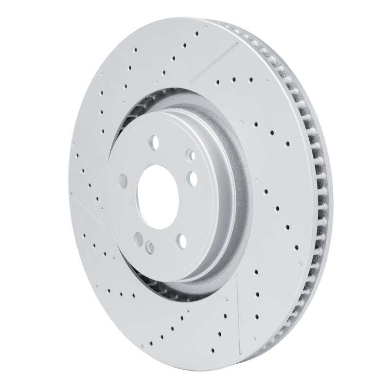 R1 21-25 Mercedes-Benz GLE53 AMG Rear Drilled & Slotted GeoSPEC Coated Rotor