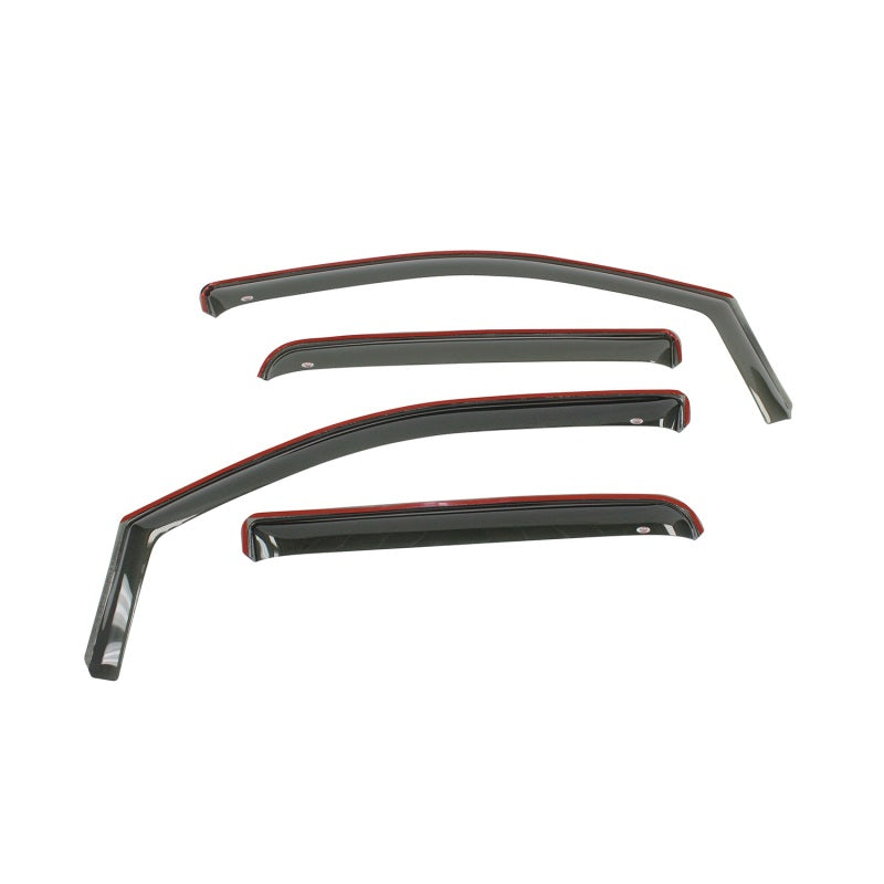 Westin 2015-2018 Chevrolet/GMC Colorado/Canyon Crew Cab In-Channel Wind Deflector 4pc - Smoke