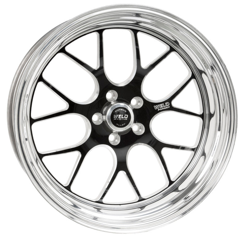 Weld S77 20x8 / 5x120mm BP / 4.3in BS Black Wheel (High Pad)