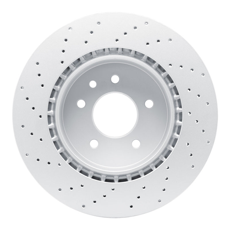 R1 00-06 Jaguar XKR Rear Drilled GeoSPEC Coated Rotor