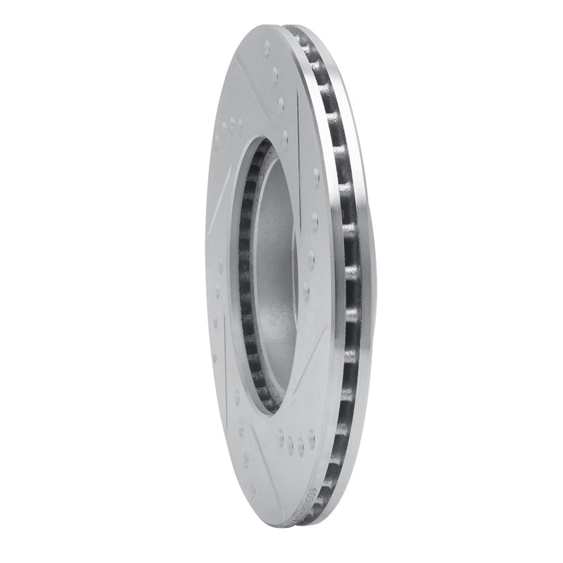DFC 84-87 Toyota Corolla (US/Canada) Front Left Drilled & Slotted Silver Brake Rotor
