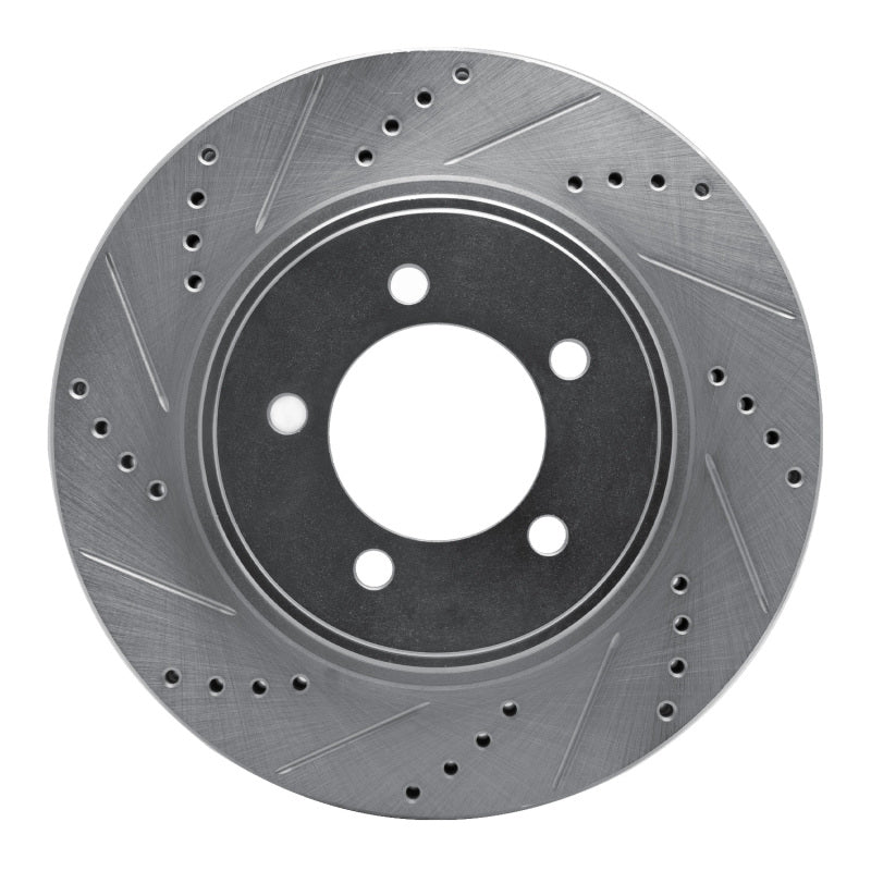 DFC 06-10 Ford Explorer Sport Trac Front Left Drilled & Slotted Silver Brake Rotor