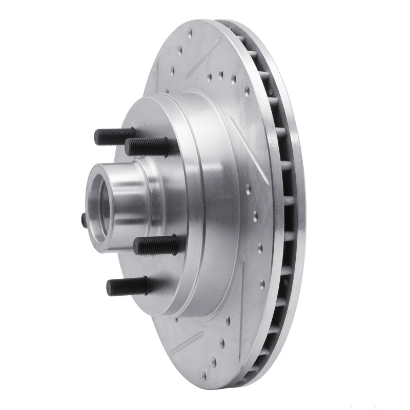DFC 88-91 Chevrolet C1500 Front Left Drilled & Slotted Silver Brake Rotor