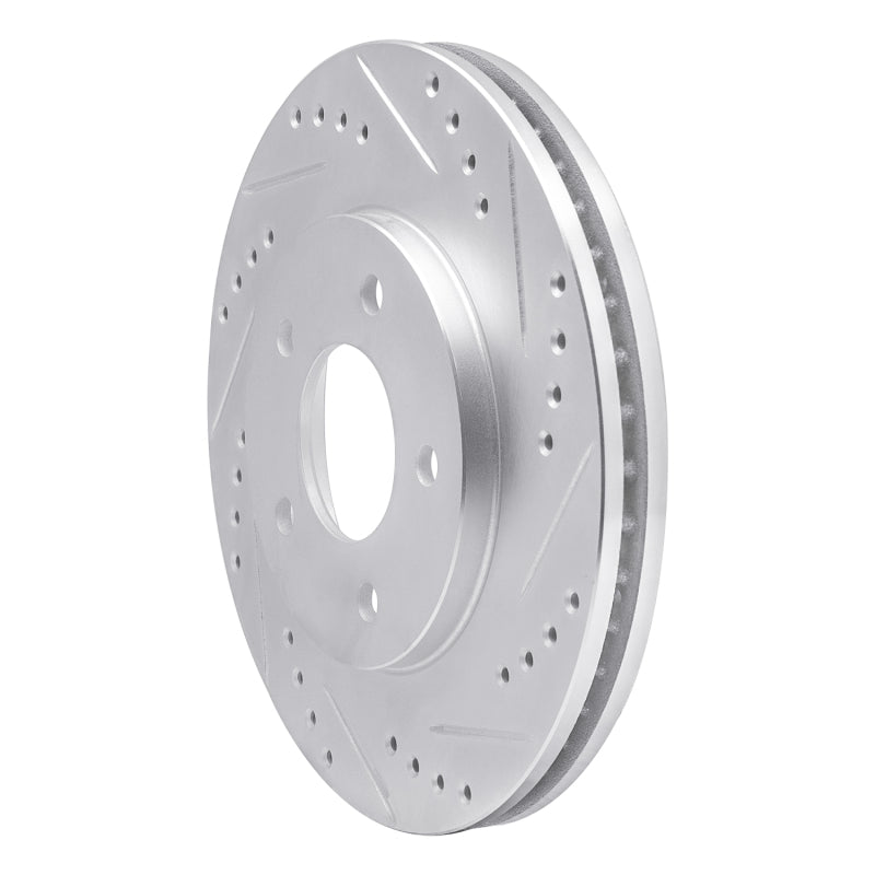 DFC 94-01 Buick Regal Front Right Drilled & Slotted Silver Brake Rotor
