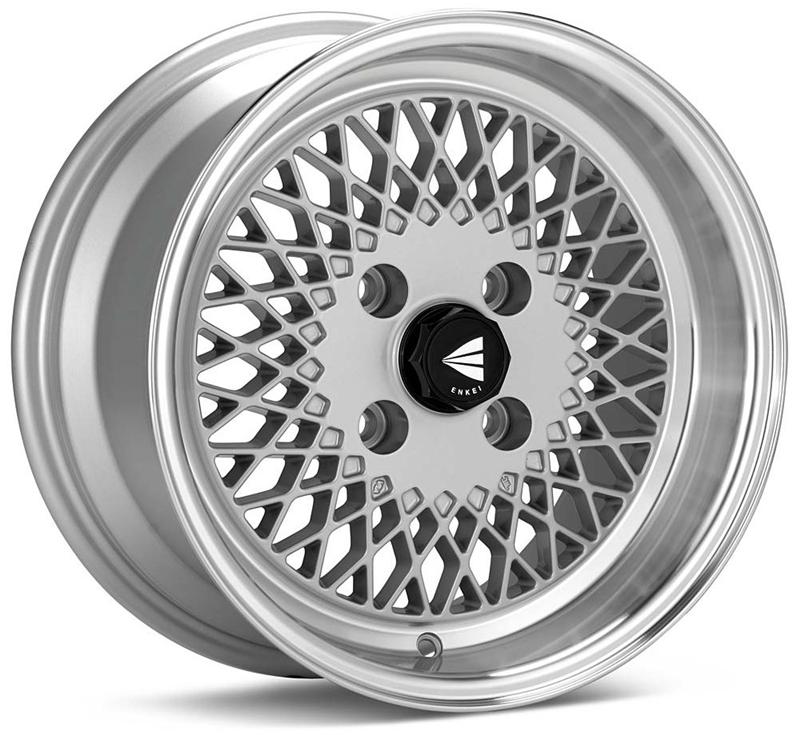 Enkei92 Classic Line 15x7 38mm Offset 4x100 Bolt Pattern Silver Wheel