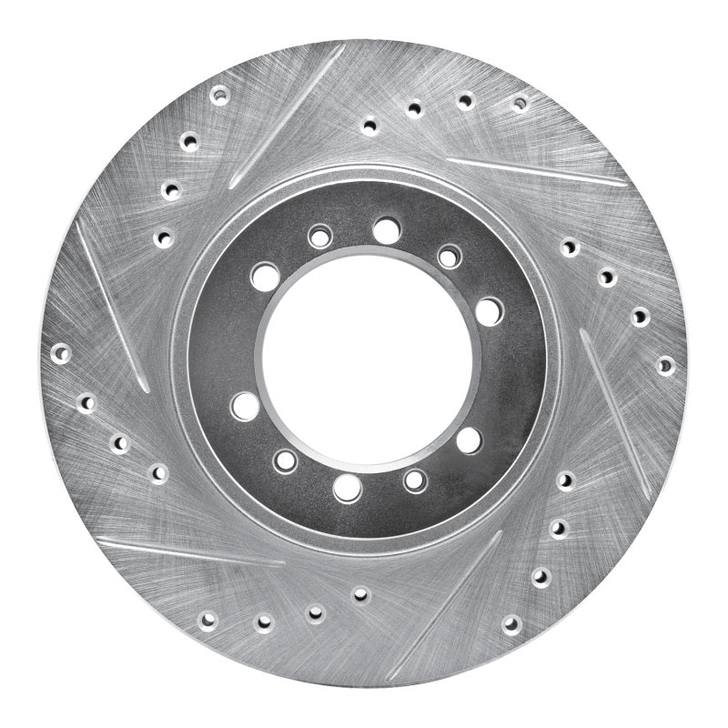 DFC 90-04 Mitsubishi Montero Front Left Drilled & Slotted Silver Brake Rotor