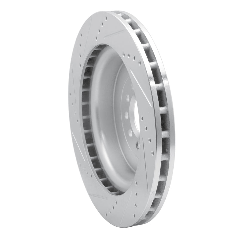 DFC 03-05 Jaguar Super V8 Front Right Drilled & Slotted Silver Brake Rotor