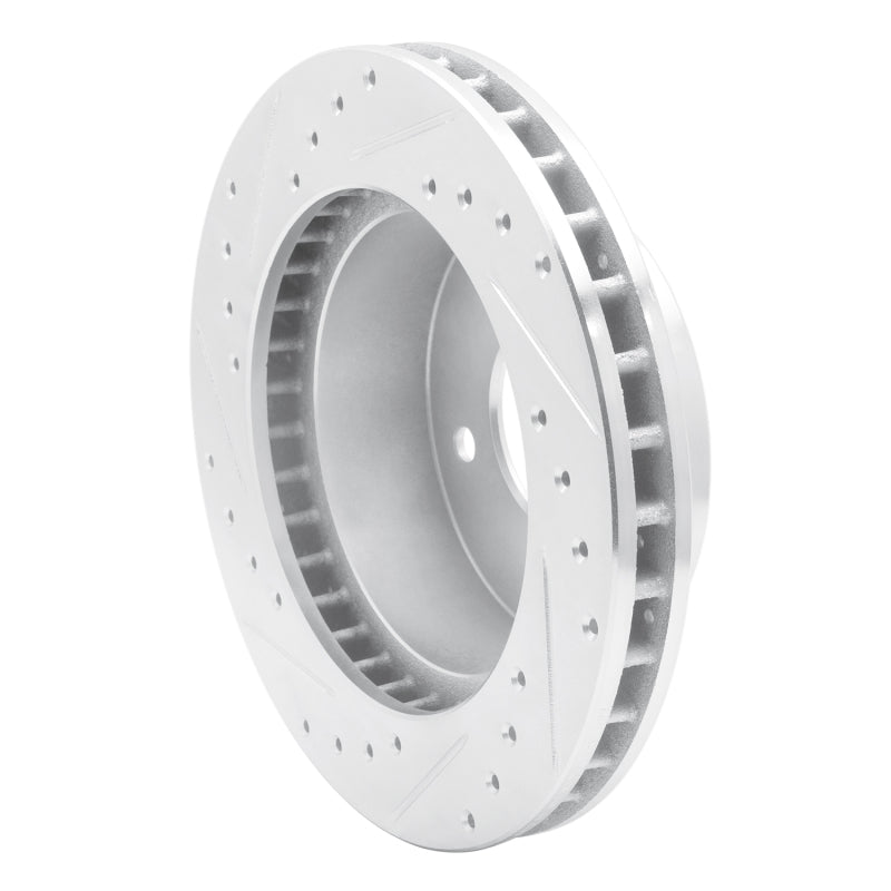 R1 90-02 Chevrolet ASTRO Front Right Drilled & Slotted Silver Brake Rotor