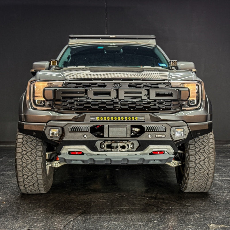 RIVAL 24-26 Ford Ranger Raptor Front Aluminum Bumper w/Winch Mount and Recovery Points