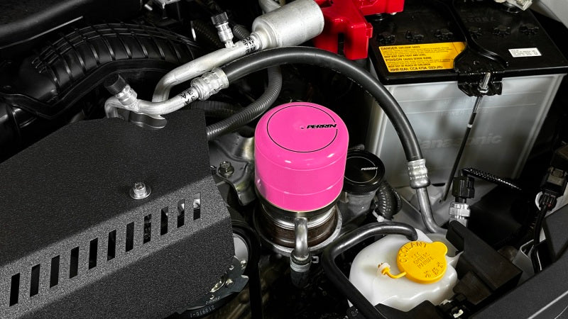 PERRIN 15-25 Subaru WRX & 13-26 BRZ/FR-S/86/GR86 Oil Filter Cover - Hyper Pink