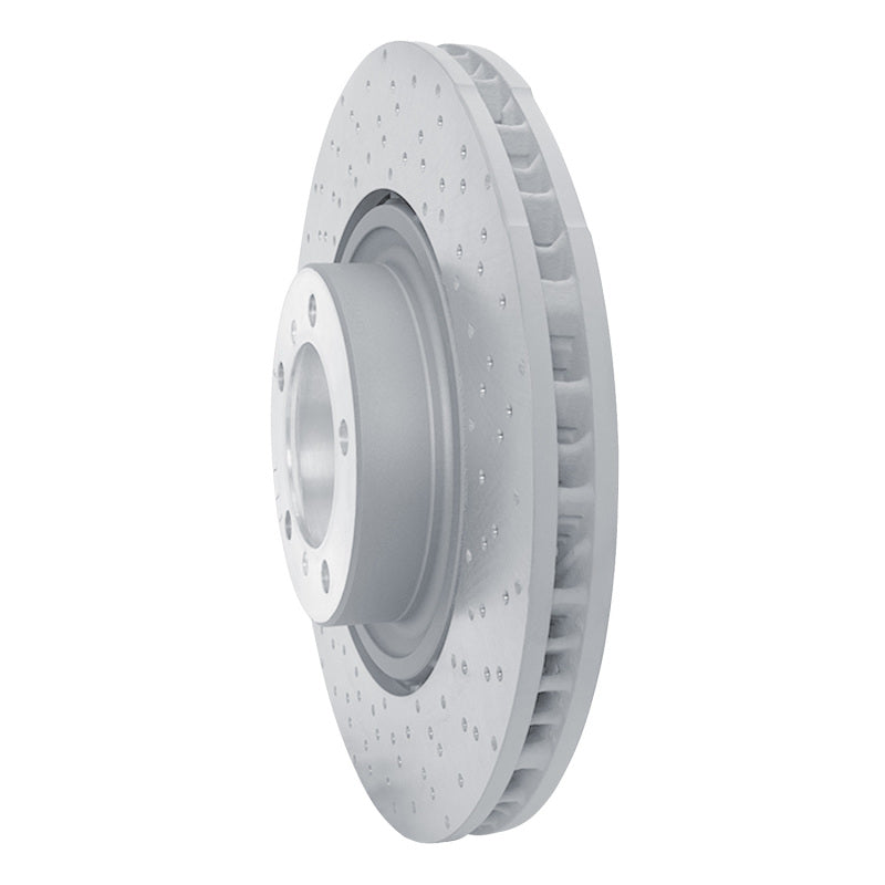 R1 15-17 Porsche 911 Right Front Drilled Carbon Alloy GeoMET Rotor