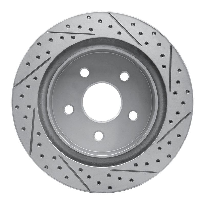 R1 04-06 Dodge Ram 1500 Pickup Rear Left Drilled & Slotted Geo-Carbon Rotor