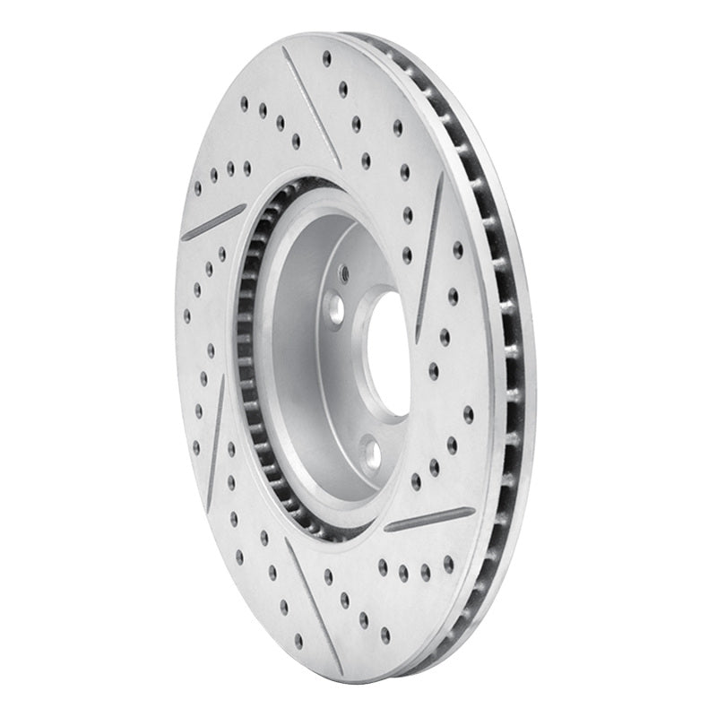 R1 16-25 Mazda MX-5 Miata Front Left Drilled & Slotted Geo-Carbon Rotor