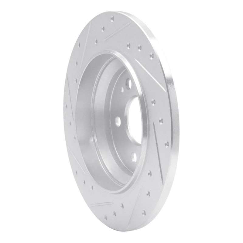 R1 16-23 Mercedes-Benz Viano (Mexico) Rear Right Drilled & Slotted Silver Brake Rotor