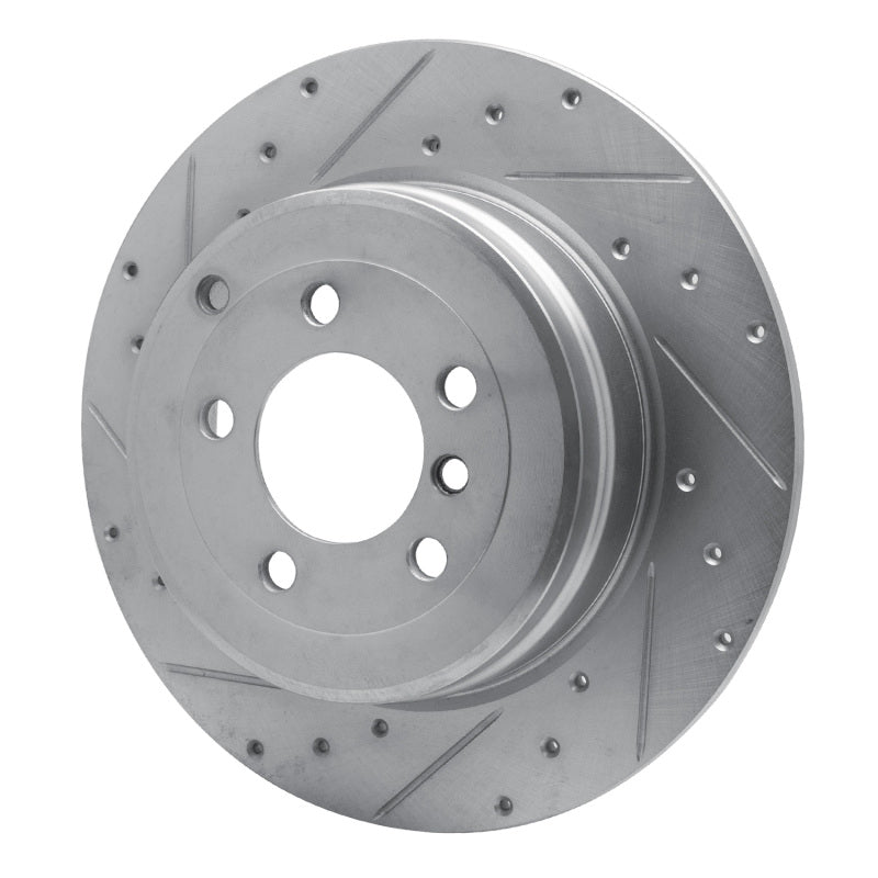 DFC 03-05 Land Rover Range Rover Rear Left Drilled & Slotted Silver Brake Rotor