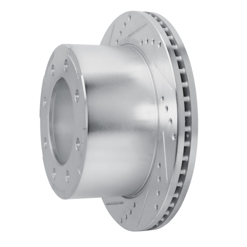 R1 01-10 Chevrolet Express 3500 Rear Left Drilled & Slotted Silver Brake Rotor
