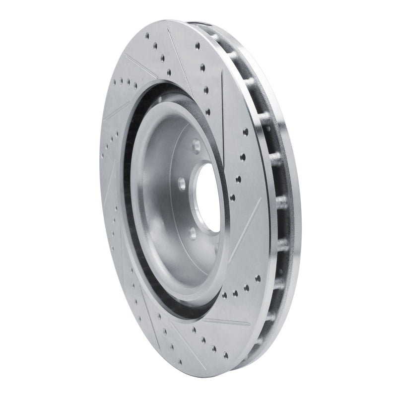 R1 03-17 Dodge Viper Front Left Drilled & Slotted Silver Brake Rotor