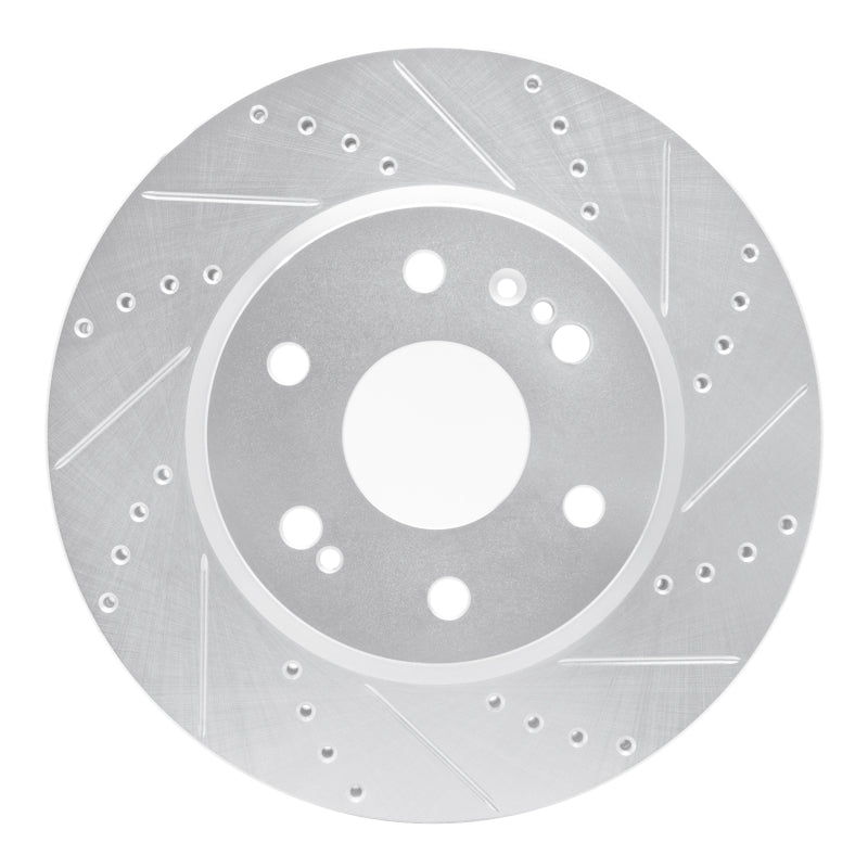 DFC 19-26 Cadillac Escalade ESV Front Right Drilled & Slotted Silver Brake Rotor