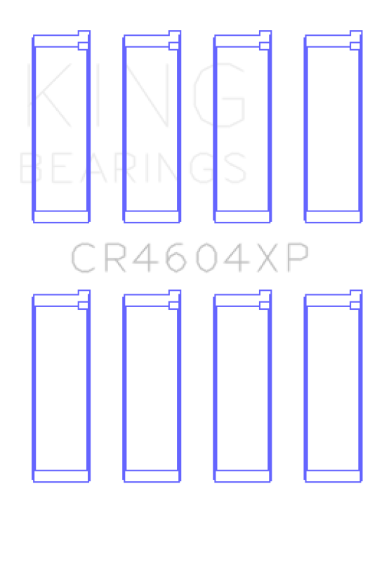 King 07-09 Mazdaspeed 3 L3-VDT MZR DISI (t) Duratec High Performance Rod Bearing Set - Size +0.50mm