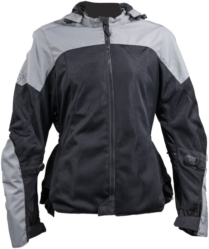 Speed and Strength Starstruck Mesh Jacket Grey/Black Womens - XS