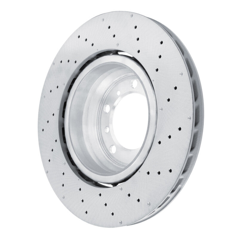 R1 10-11 Porsche 911 Left Rear Drilled Carbon Alloy GeoMET Rotor