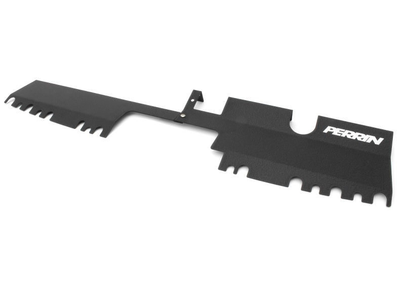 PERRIN 15-21 Subaru WRX/STI Radiator Shroud (With OEM Intake Scoop) - Black