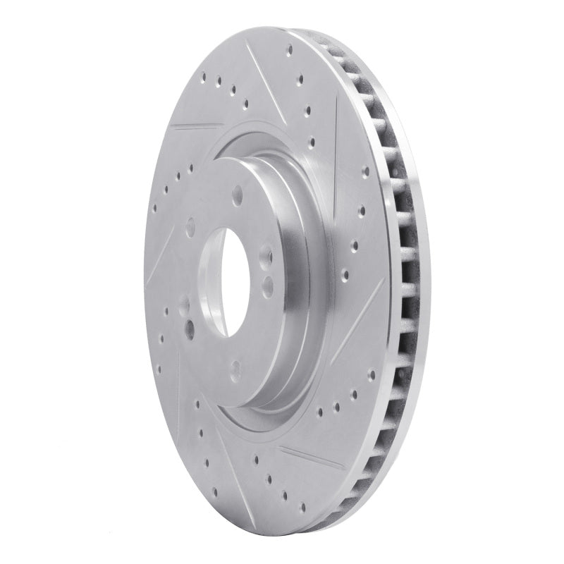 DFC 11-25 Hyundai Sonata Front Right Drilled & Slotted Silver Brake Rotor