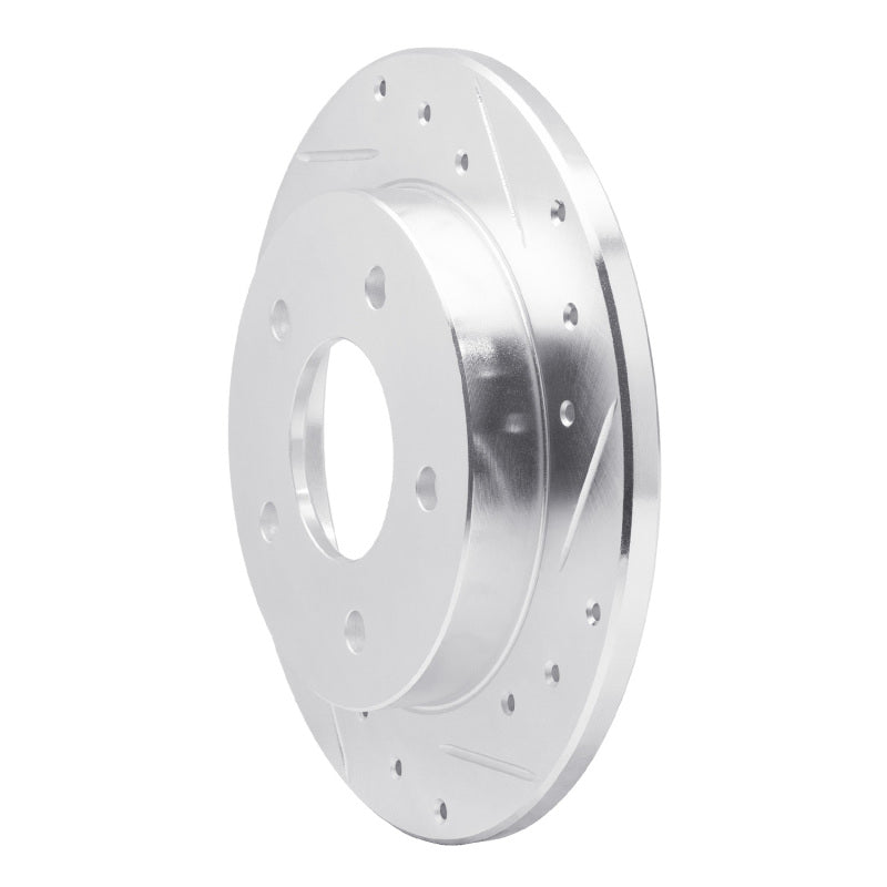 R1 86-92 Buick Reatta Rear Right Drilled & Slotted Silver Brake Rotor