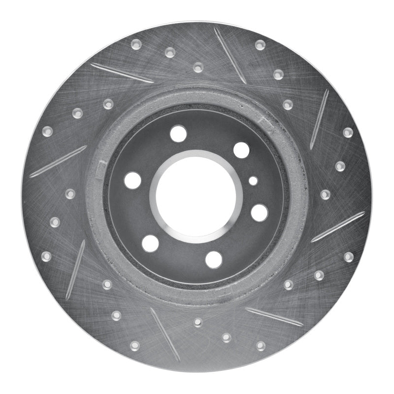 R1 06-09 Buick TERRAZA Rear Left Drilled & Slotted Silver Brake Rotor