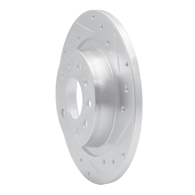 R1 03-11 Cadillac BLS (Mexico) Rear Right Drilled & Slotted Silver Brake Rotor
