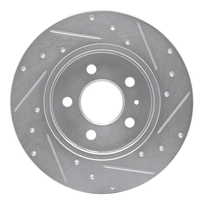 DFC 00-09 Audi A4 Quattro Rear Left Drilled & Slotted Silver Brake Rotor