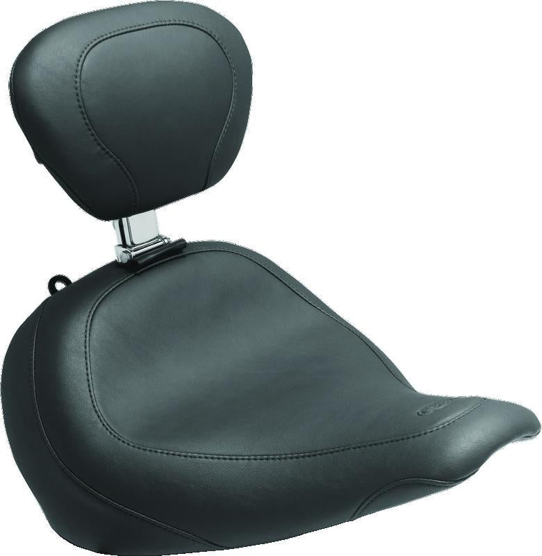 Mustang 11-13 Harley Blackline, 12-17 Slim,Slim S Wide Touring Passenger Seat - Black