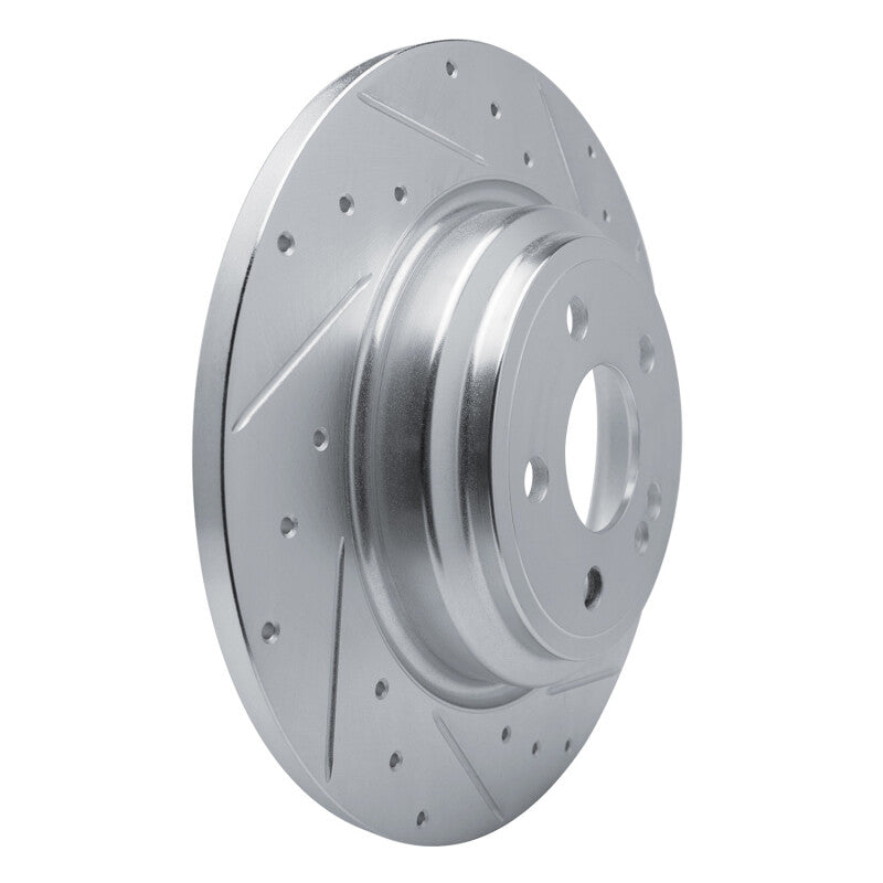 R1 20-25 Mercedes-Benz GLE350 Rear Right Drilled & Slotted Silver Brake Rotor