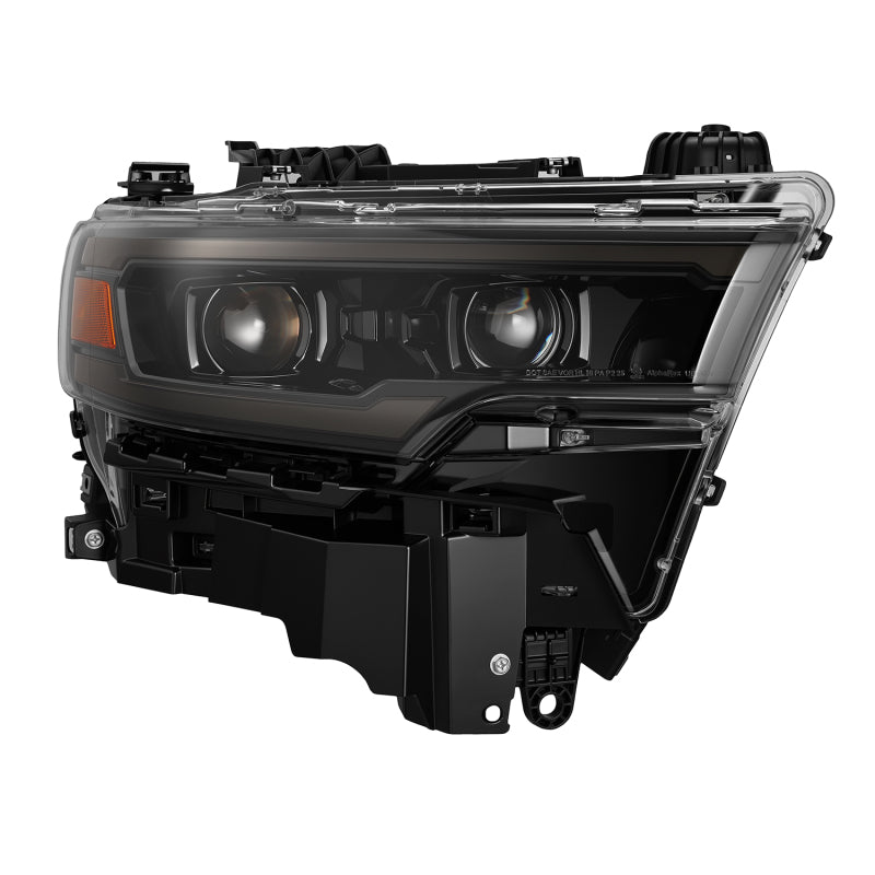 AlphaRex 25-26 Dodge Ram 1500 Luxx LED Proj Headlights -Alpha Black w/Activ Lit/Seq Signal/Switchbk