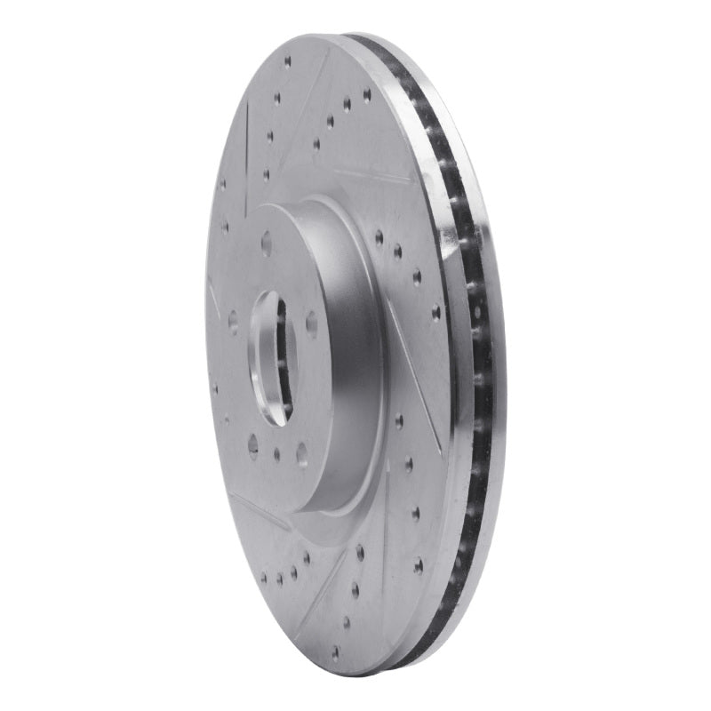 DFC 03-23 Infiniti FX45 Front Left Drilled & Slotted Silver Brake Rotor