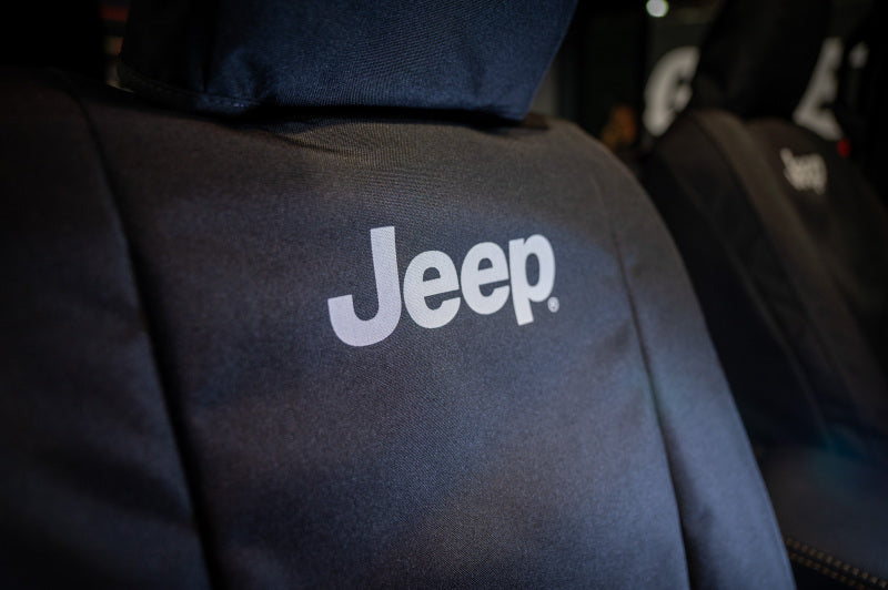 Covercraft 13-18 Wrangler JK Bucket Endura Jeep Logo SeatSaver Custom Front Row Seat Covers