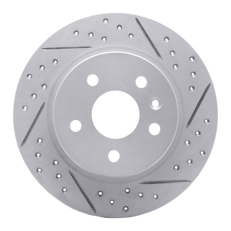 R1 11-22 Buick Encore Rear Right Drilled & Slotted Geo-Carbon Rotor
