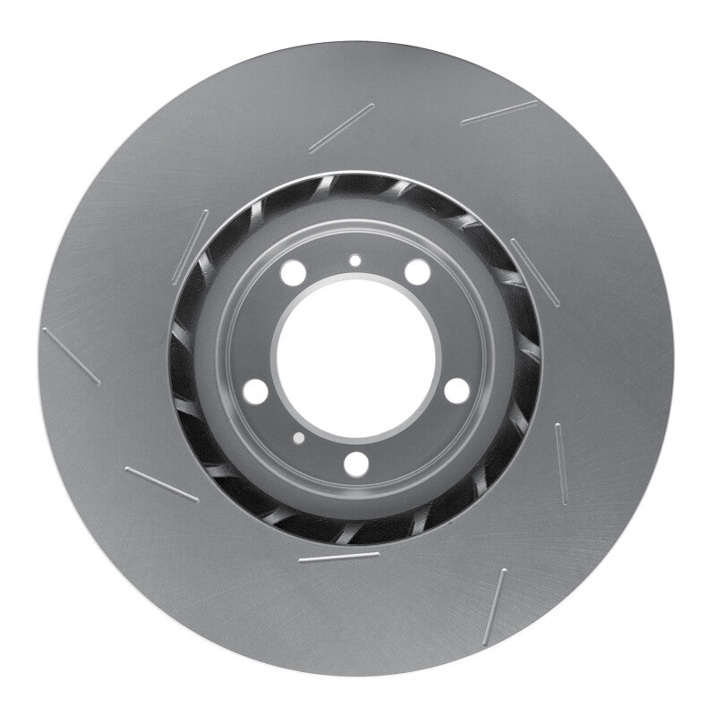 R1 10-23 Porsche Panamera Right Front Slotted Carbon Alloy GeoMET Rotor