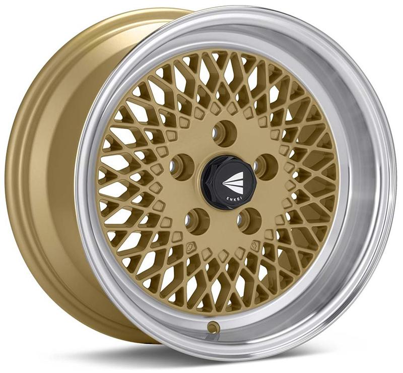 Enkei92 Classic Line 15x8 25mm Offset 4x100 Bolt Pattern Black Wheel