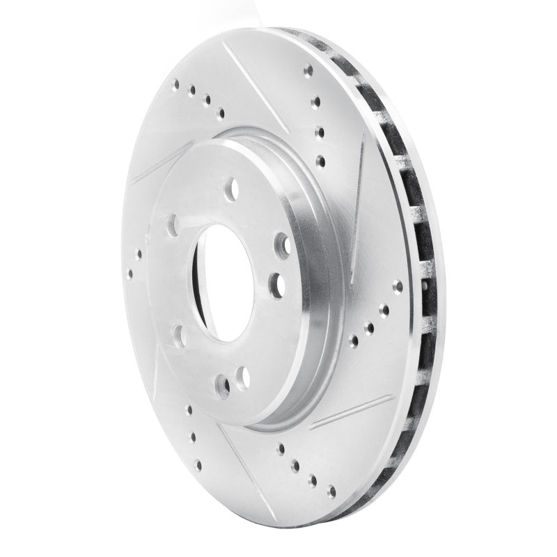 DFC 96-15 Mercedes-Benz C280 Front Right Drilled & Slotted Silver Brake Rotor