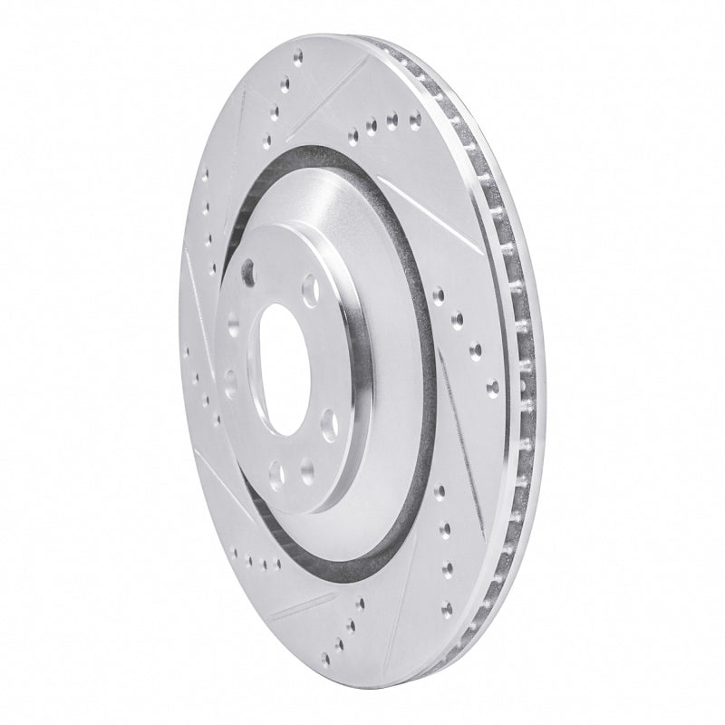 DFC 04-18 Audi S8 Rear Left Drilled & Slotted Silver Brake Rotor