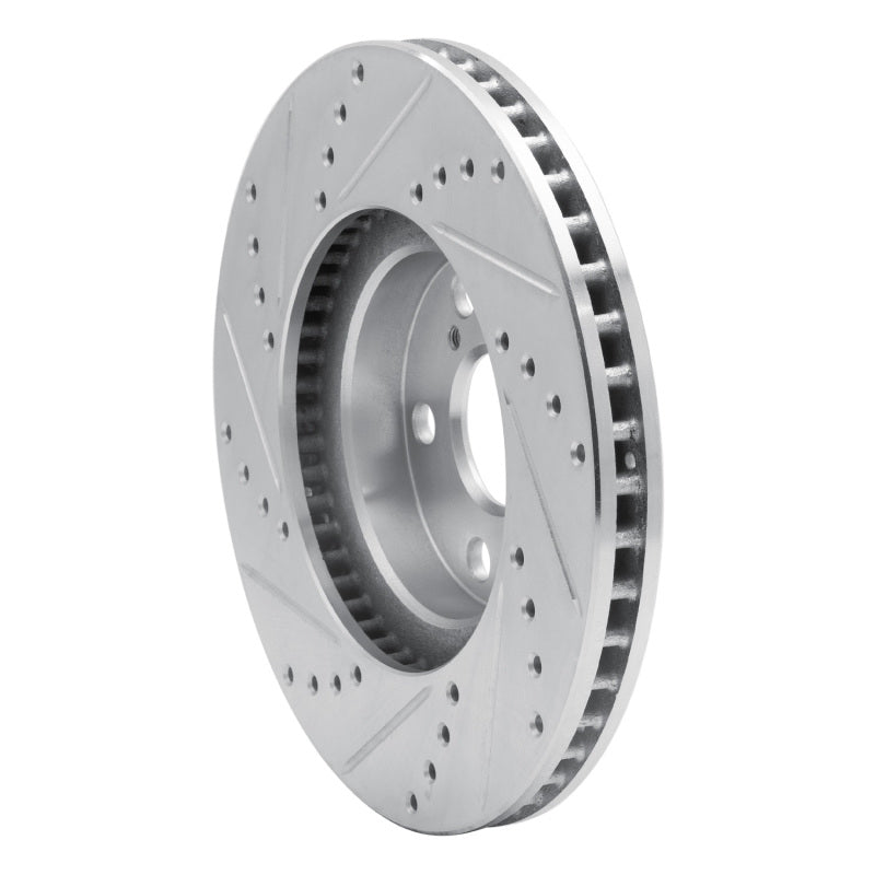 DFC 00-10 Pontiac Vibe Front Right Drilled & Slotted Silver Brake Rotor